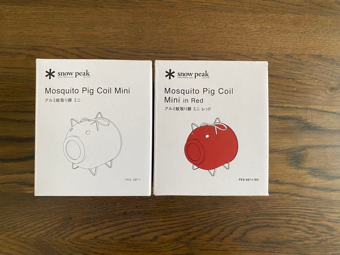  peak アルミ蚊取り豚ミニ シルバー＆レッド snow peak（スノーピーク） アルミ蚊取り豚 ミニ 数量限定 蚊取線香