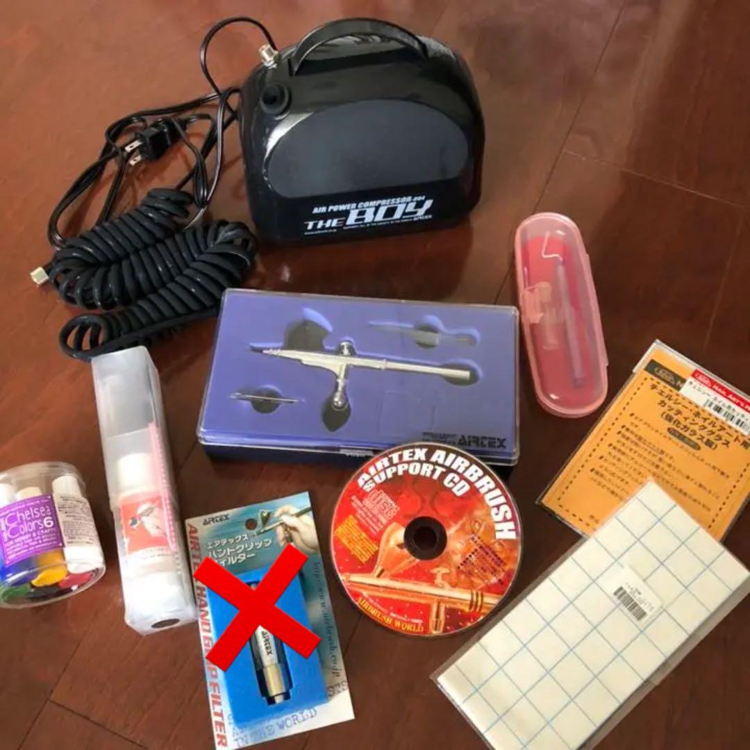 エアテックス　コンプレッサー　エアブラシセット