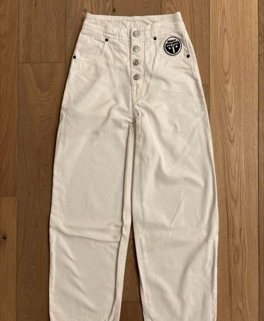 mm6 メゾンマルジェラ デニムパンツ　ホワイト