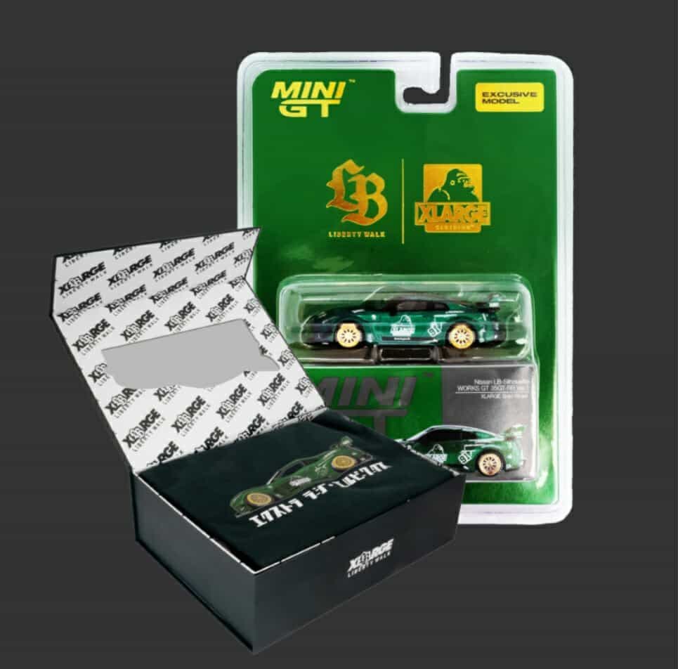 MINI GT エクスクルーシブモデル グリーン MINI GT x TARMACコラボ 1/64スケール「LB☆WORKS ランボルギーニ