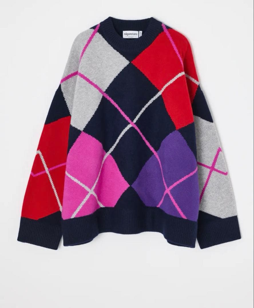 K*i様 nagonstans ナゴンスタンス　argyle　knit pull