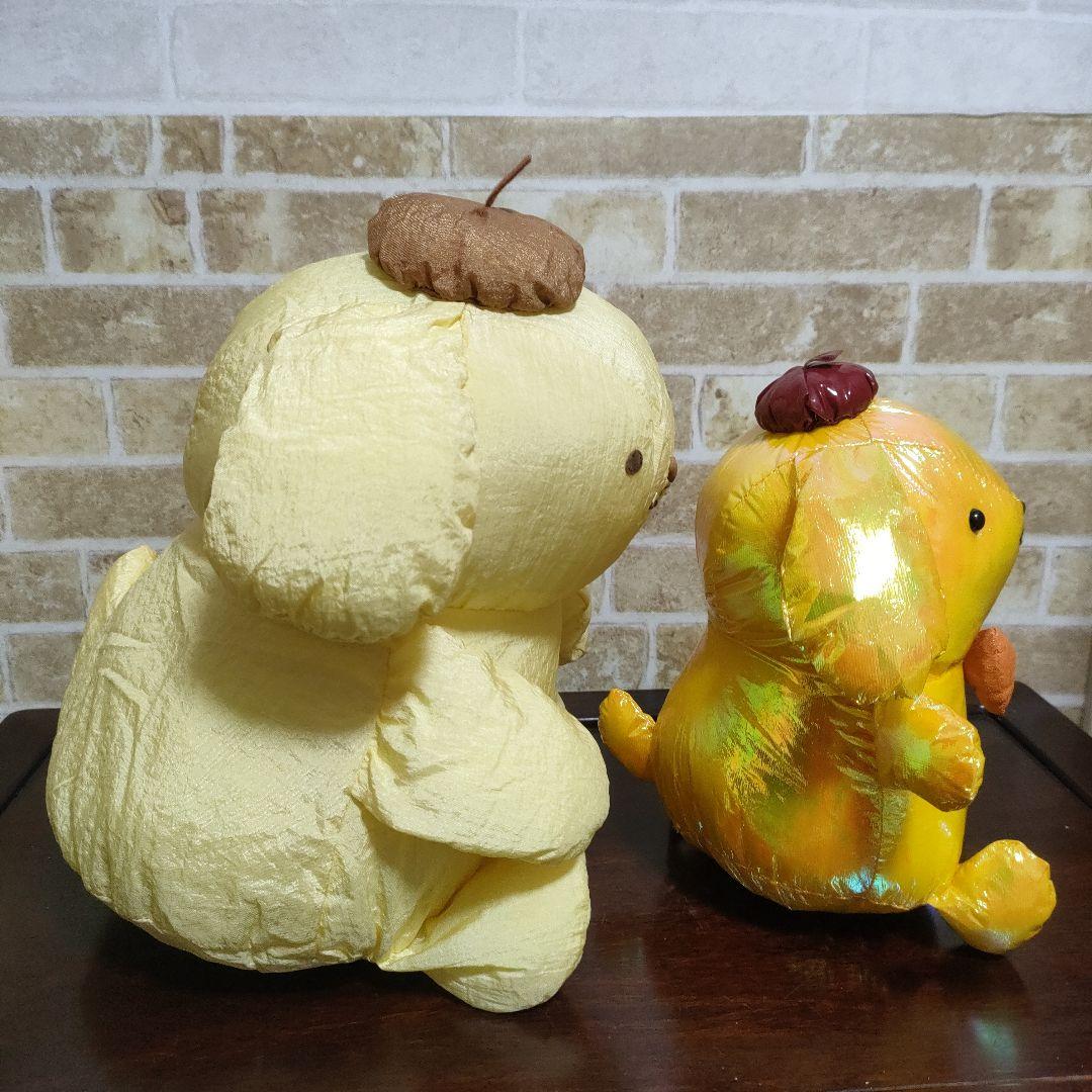 希少】サンリオ ポムポムプリン 90年代 初期ぬいぐるみ 2種セット