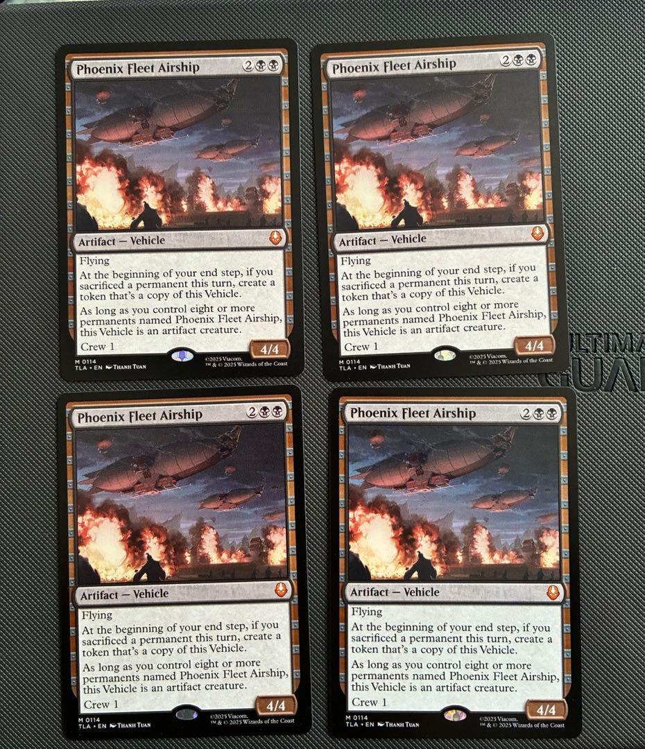 不死鳥艦隊の飛行船 英語版　4枚組