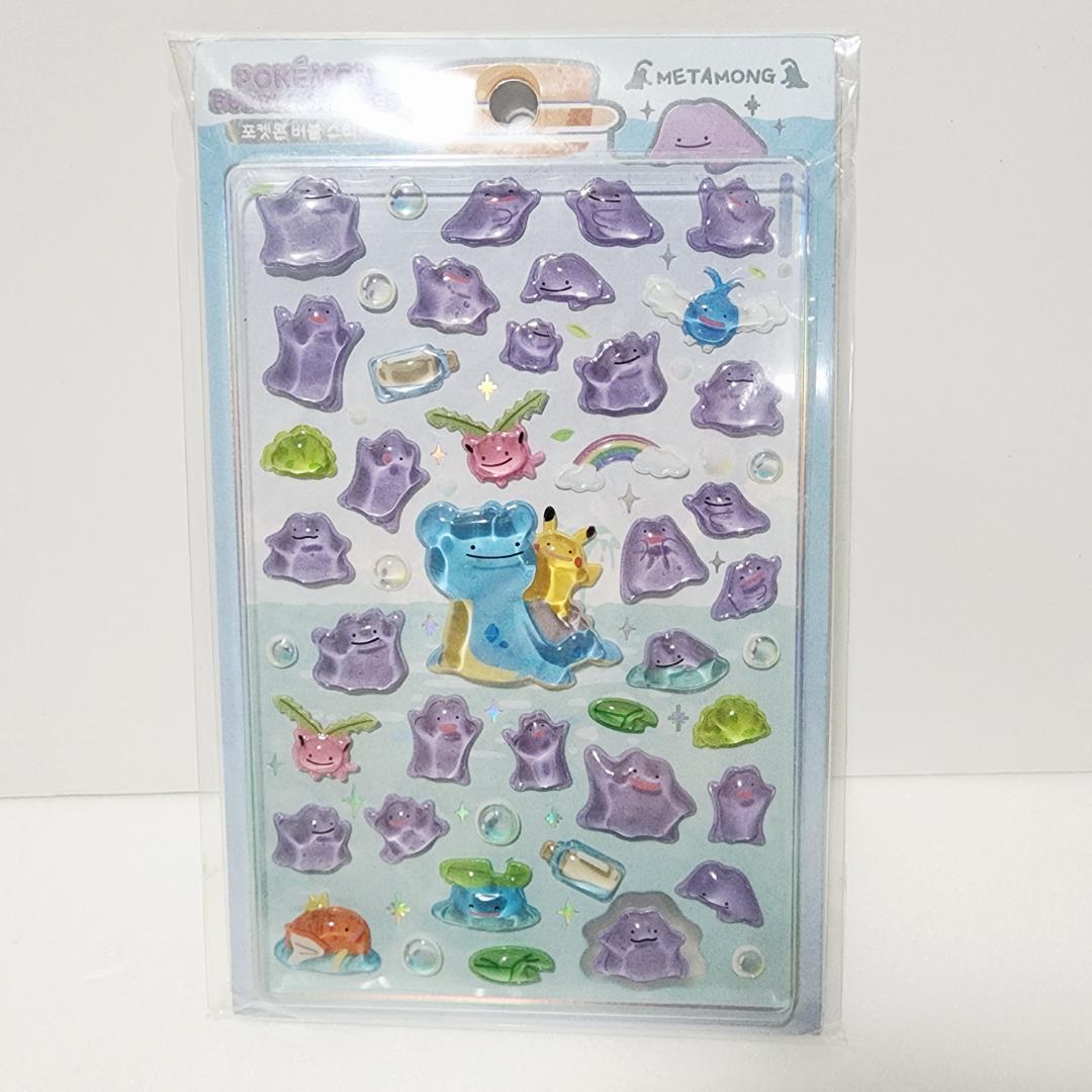 ★ラスト1点★ 韓国 ポケモン ポップアップ メタモン ボンボンドロップシール ☆期間限定☆ 韓国限定 ポケモン ポップアップ メタモン ボンボン