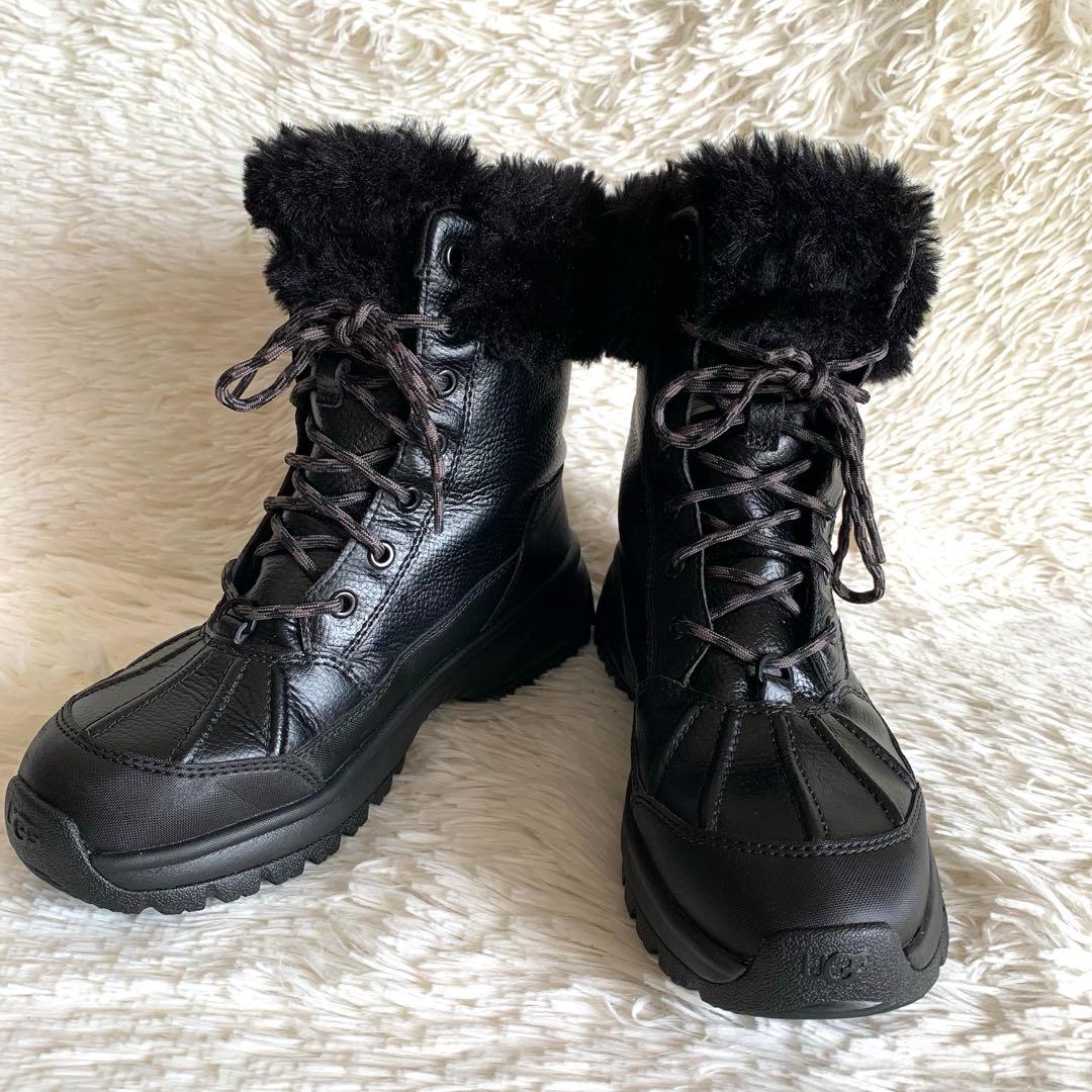 美品❣️UGG Women's Yose Fluff BLACK 24cm - メルカリ