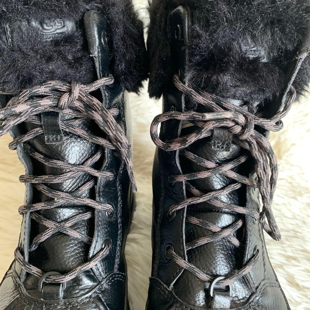 美品❣️UGG Women's Yose Fluff BLACK 24cm - メルカリ