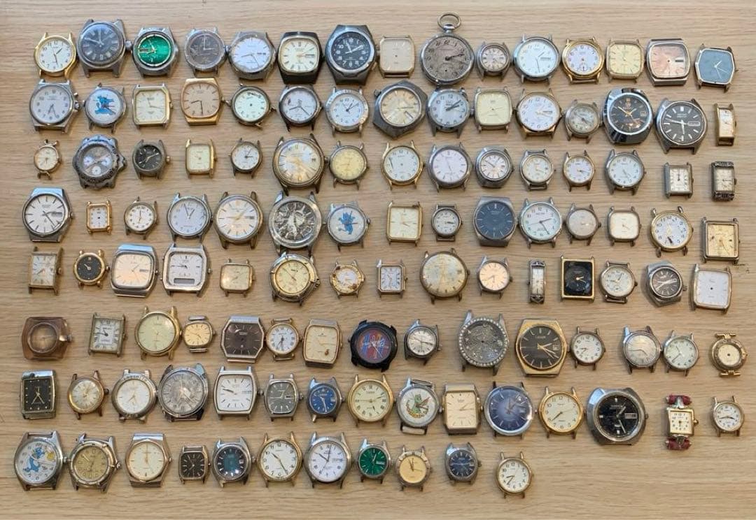 ア*カ様 ジャンク品　時計　フェイス　メンズ　レディース　100点以上　まとめ売