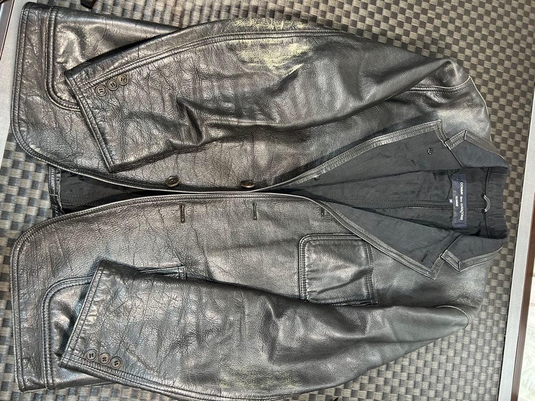 とみです♪ コムデギャルソン　ブラックレザージャケット