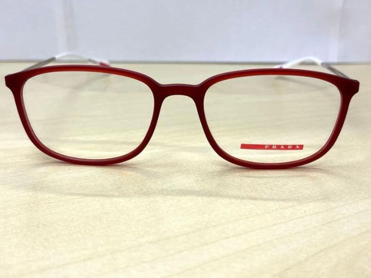 【未使用級】PRADA プラダメガネフレーム眼鏡VPS03H（度入り）