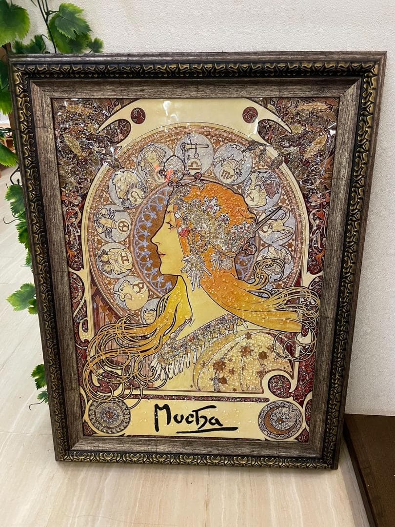 水晶絵　ミュシャ「黄道十二宮」Mucha　アートパネル　クリスタル　立体　絵画 黄道十二宮 (絵画) - Wikipedia