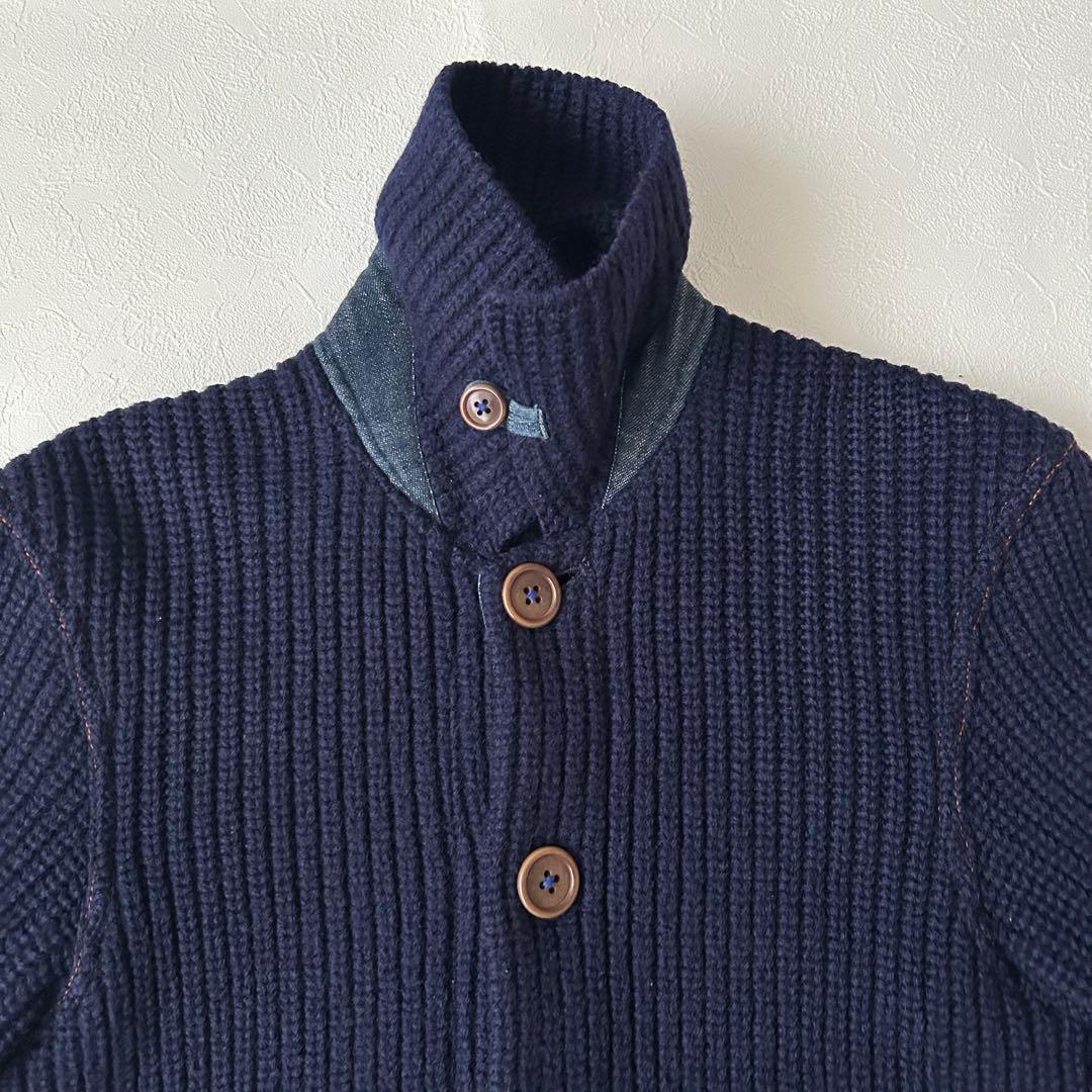 希少 BLUE BLUE ニットジャケット M キムタク ラブジェネ - メルカリ