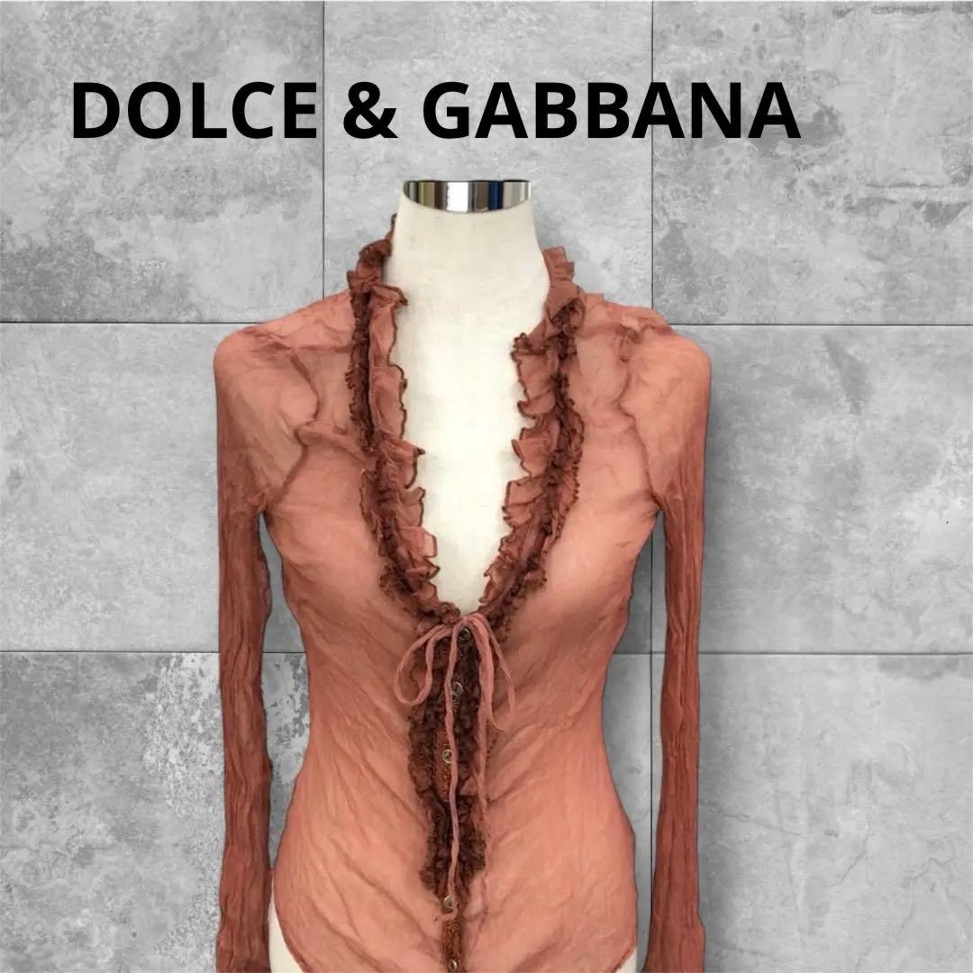 【DOLCE & GABBANA 】レースフリル　　シアーブラウスシルク100% 楽天市場】Beststore フリル レースシアーブラウス シャーリング