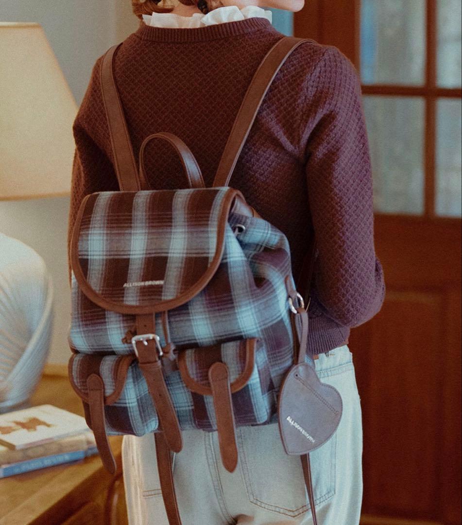 ALLISON BROWNオリジナルのチェック柄リュック Everyday Check Backpack – ALLISON BROWN