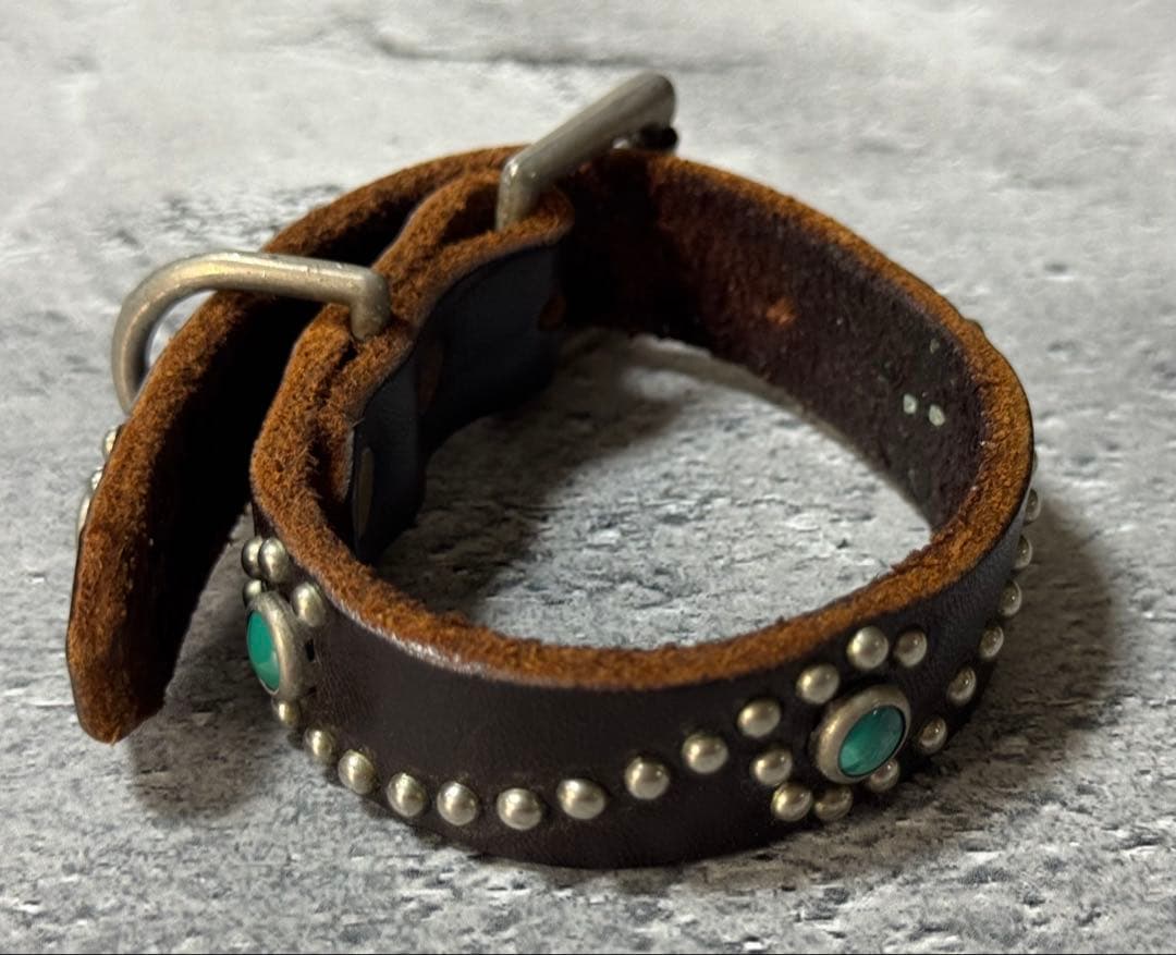 HTC ブレスレット ナロー ターコイズ ダークブラウン 0.75