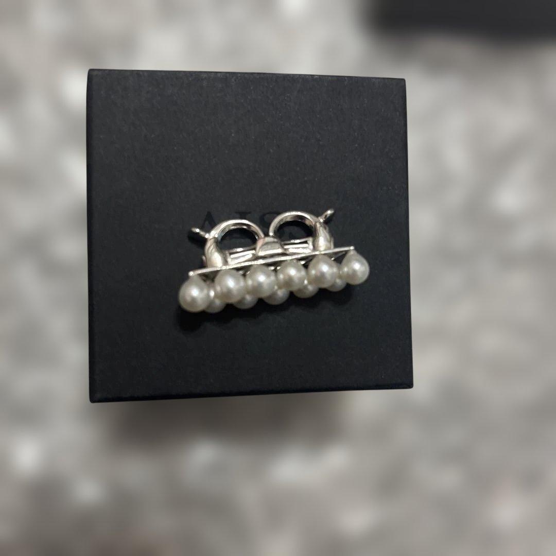 値下げSV 越物 アコヤ真珠 無調色 ダブルロックショートナー P 約5.0mm