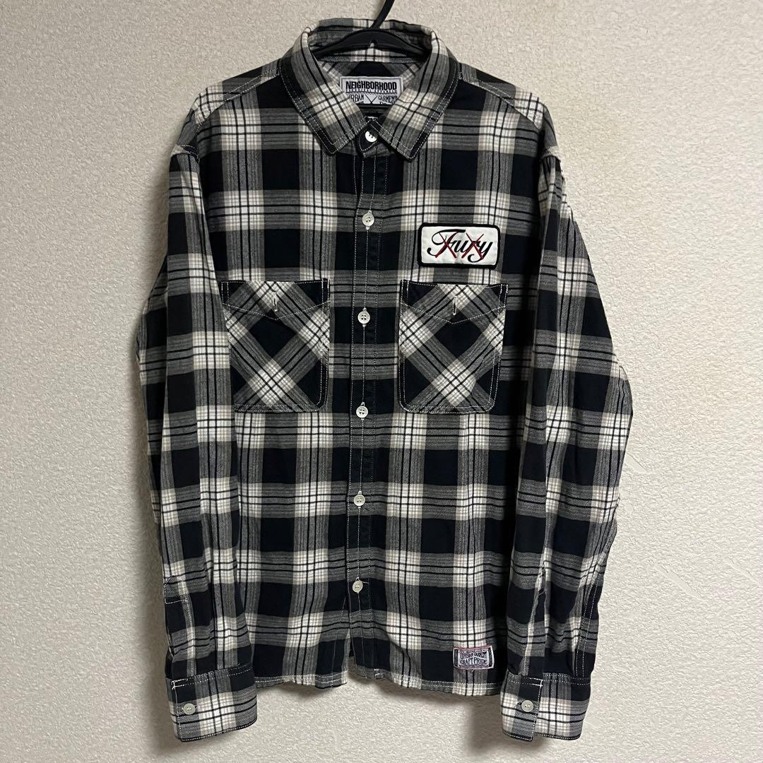 ネイバーフッド × OriginalFake KAWS カウズ ネルシャツ M