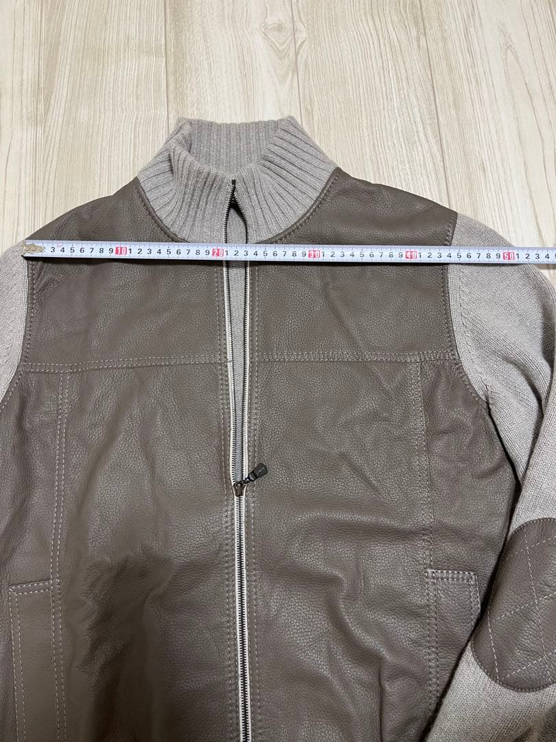 FEDEL ニット革ブルゾン カシミヤイタリア製 - メルカリ