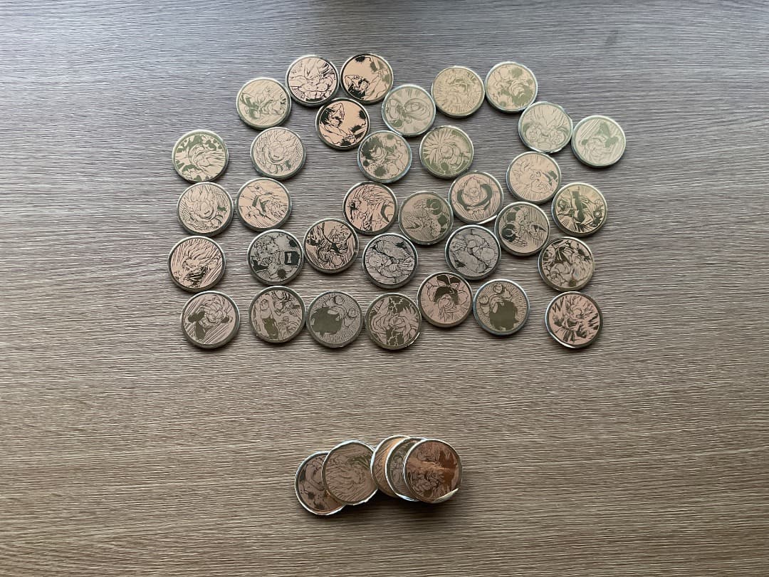 バラ売り可能☆ 丸型・面子・めんこ・メンコ・ゴルド ★ドラゴンボール