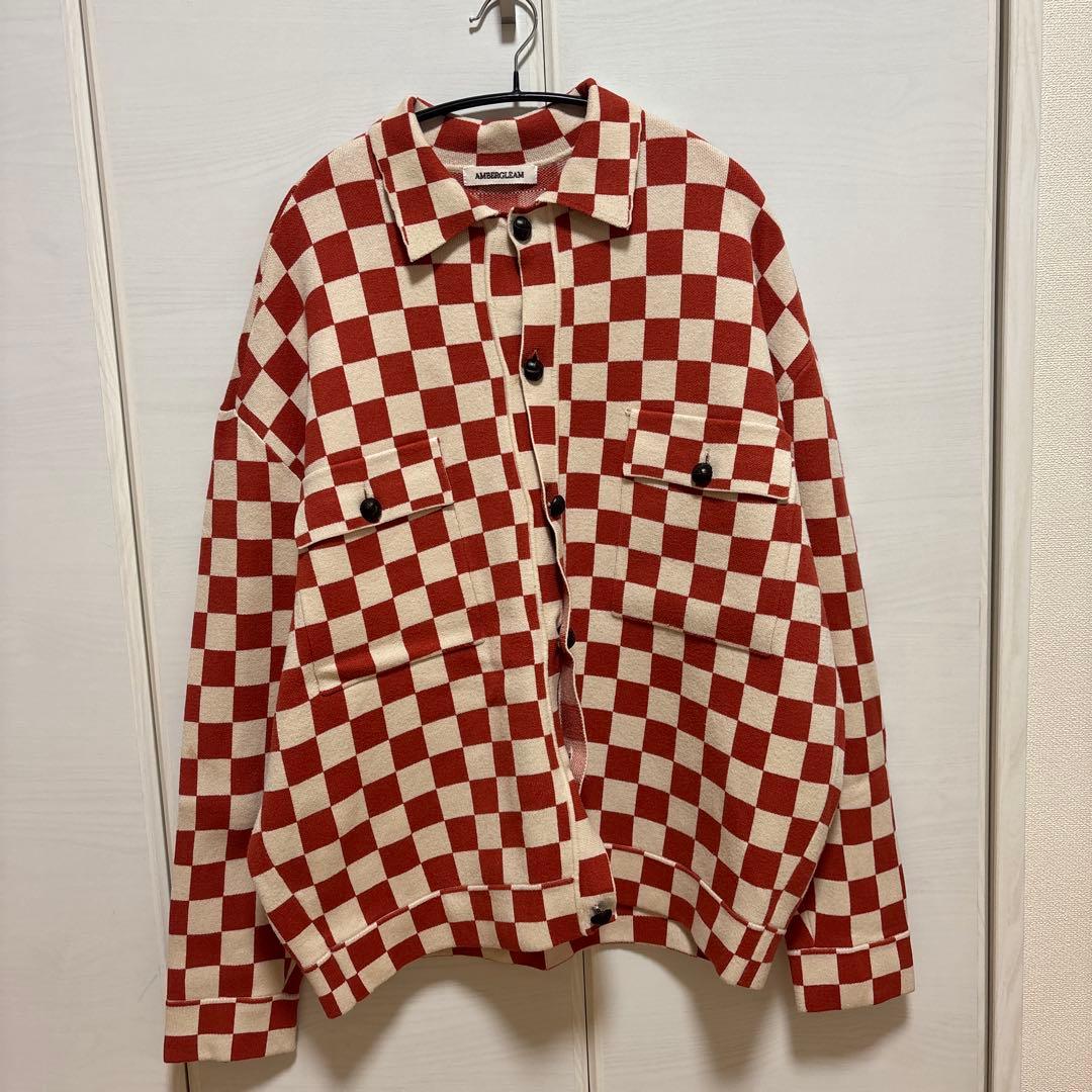 右に錦織AMBERGLEAM チェック柄ジャケット