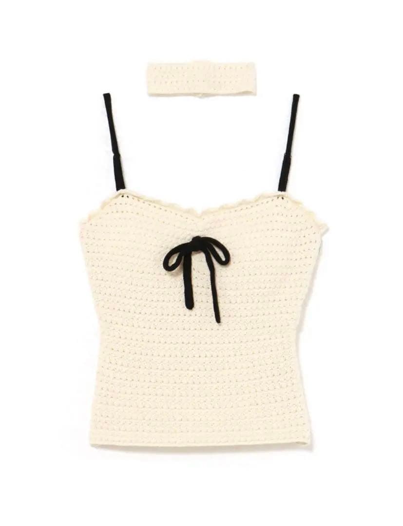 Sui ribbon tops ivory andmary アンドマリー