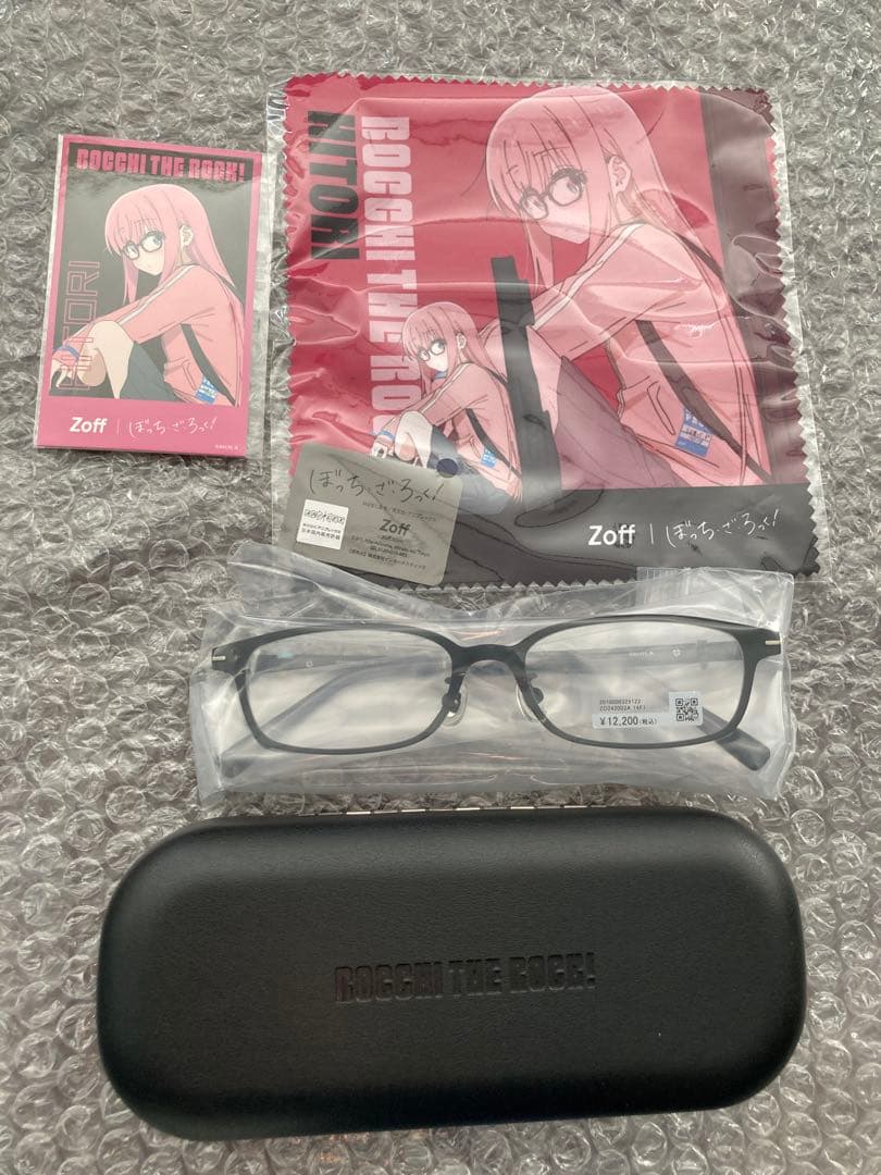 ぼっちざろっく　zoffコラボ　メガネフレーム　後藤　メガネケース