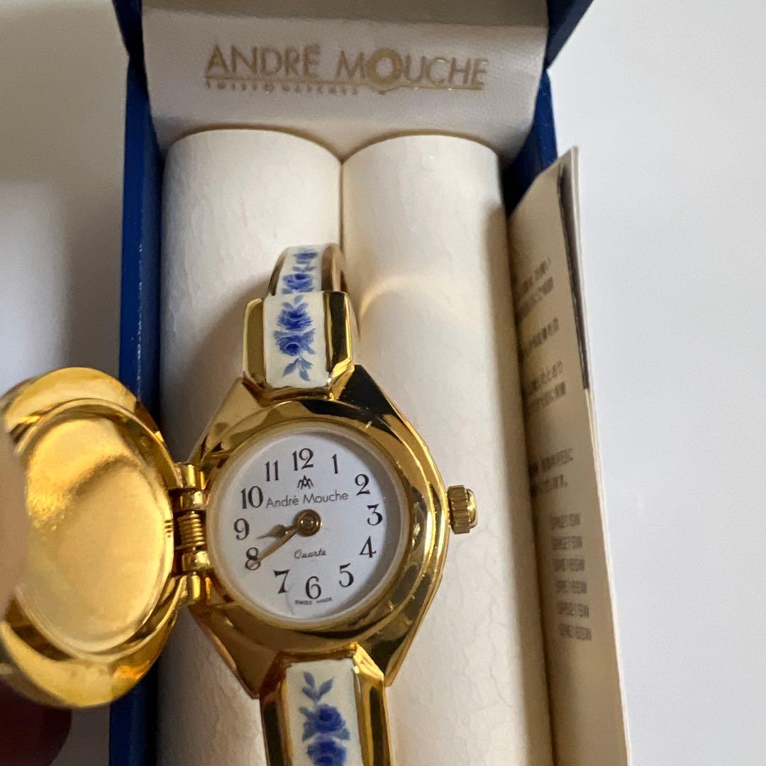 新品⭐︎アンドレムッシュ 腕時計 ローズ ANDREMOUCHE ブルーローズ