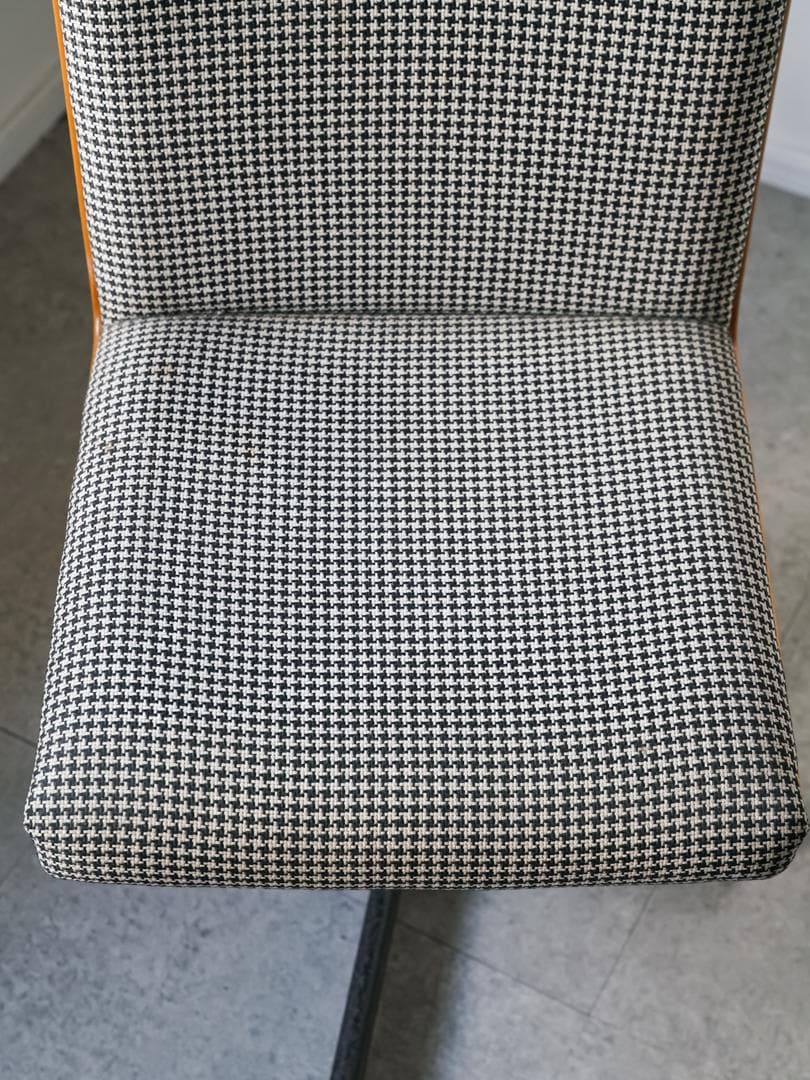 60-70´s 浜本工芸 デスクチェア 千鳥格子 ミッドセンチュリー