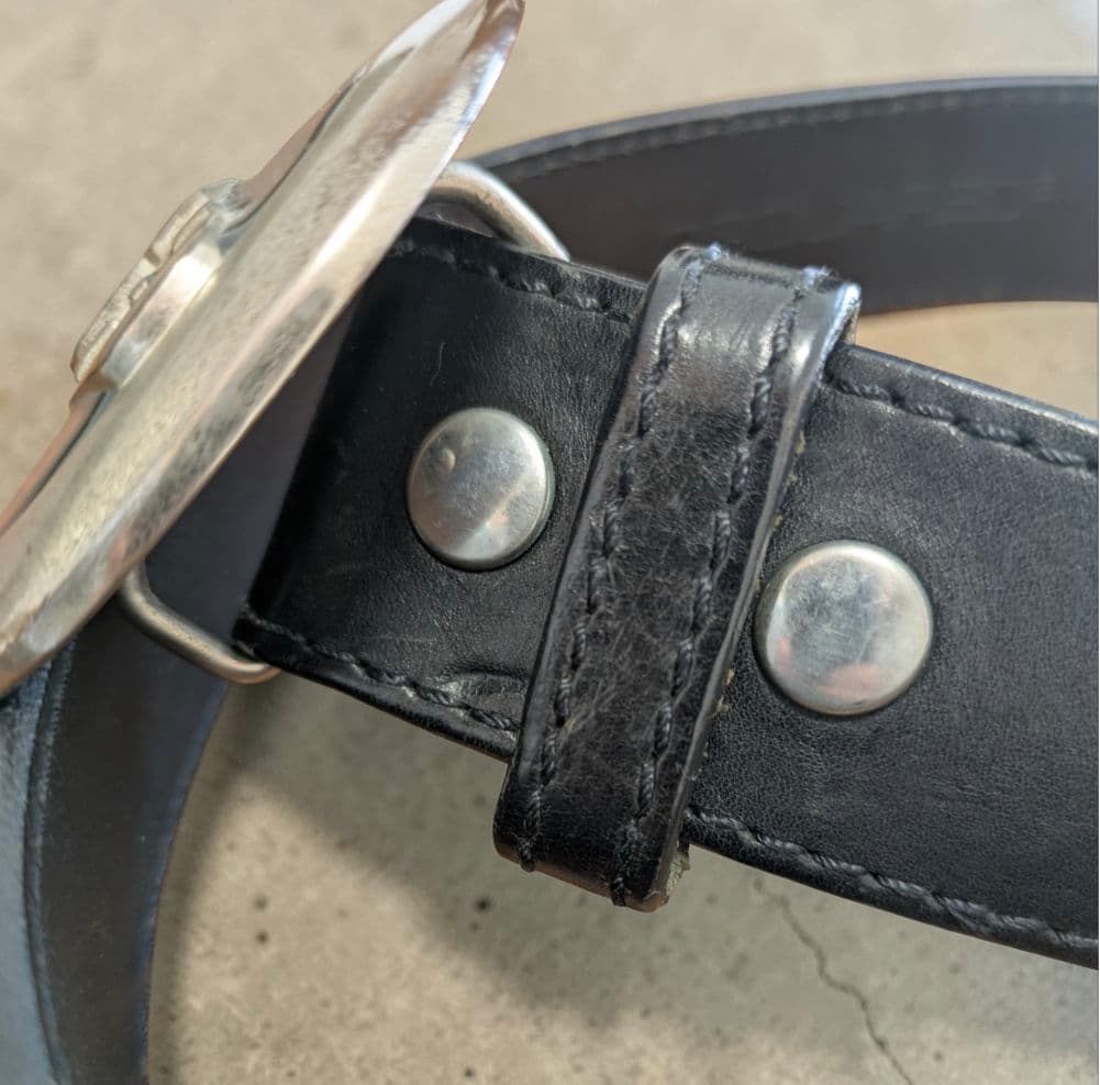 DSQUARED2 ディースクエアード ロゴバックル ベルト レザー 黒 - メルカリ