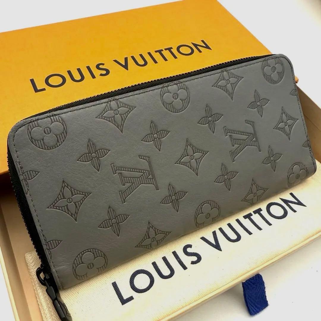 ルイヴィトン モノグラム シャドウ ジッピーウォレット ヴェルティカル 長財布