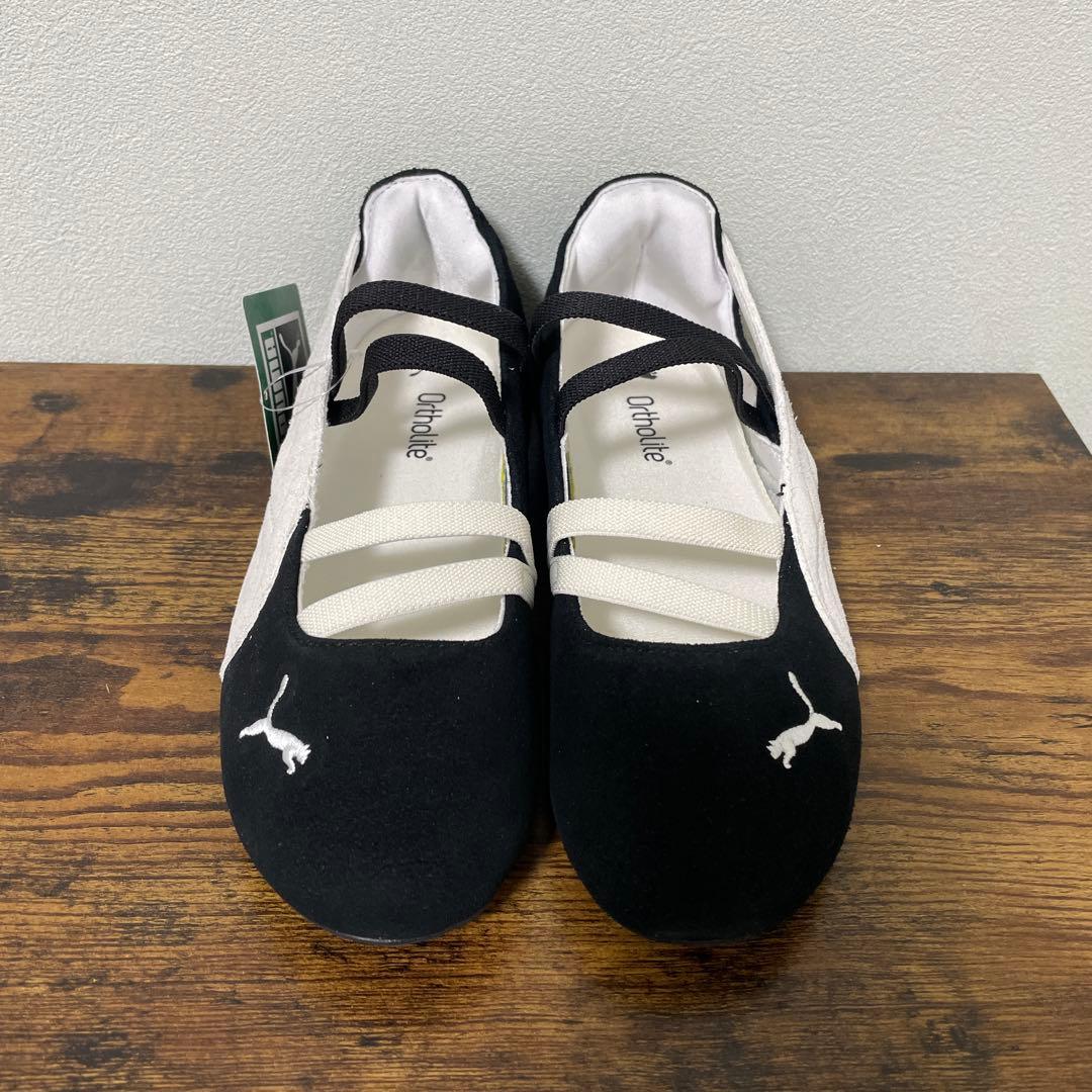 プーマ スピードキャット バレエ スエード 23.5cm ブラック 箱無し