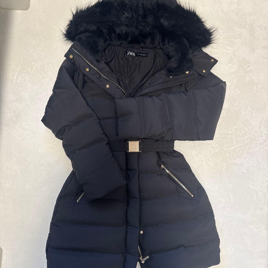 ZARA ブラック ダウンジャケット S