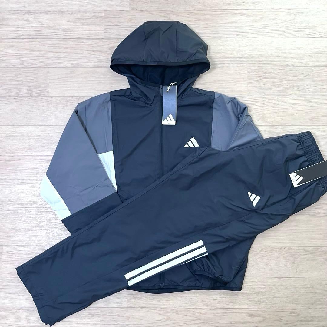新品 未使用 adidas アディダス ウィンドブレーカー 上下 セットアップM adidas（アディダス） ウインドブレーカー メンズ 上下 adidas WORD