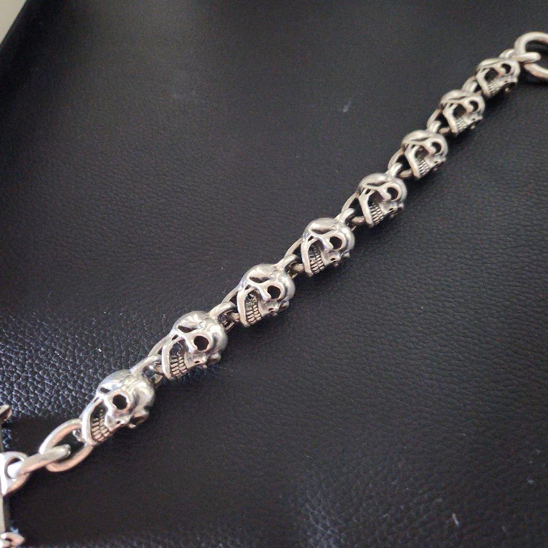 生前 ガボール 8スカルブレスレット GABORATORY (ガボラトリー/ガボール) 8スカル リンク ブレスレット