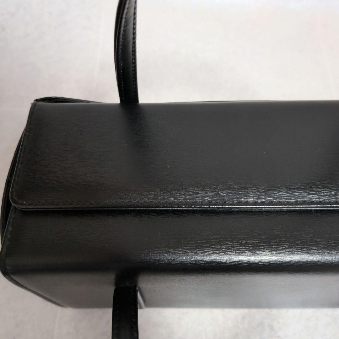 美品】土屋鞄 レクタカリス レザー フォーマルバッグ 黒 ハンドバッグ