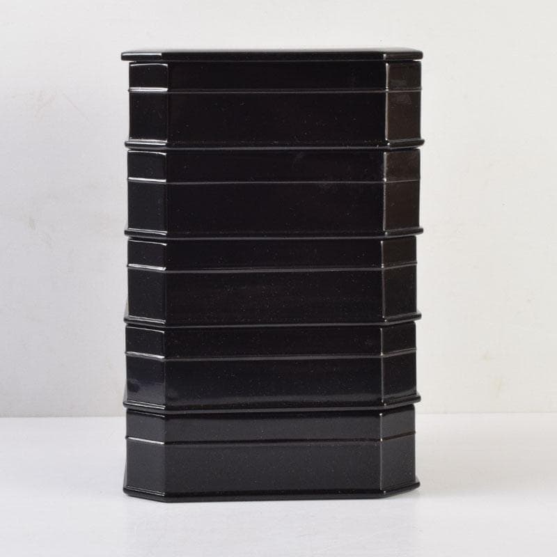 めるり 様専用 塗師 海田宗恵造 真塗 縁高重 五段重 共箱 V 8789A