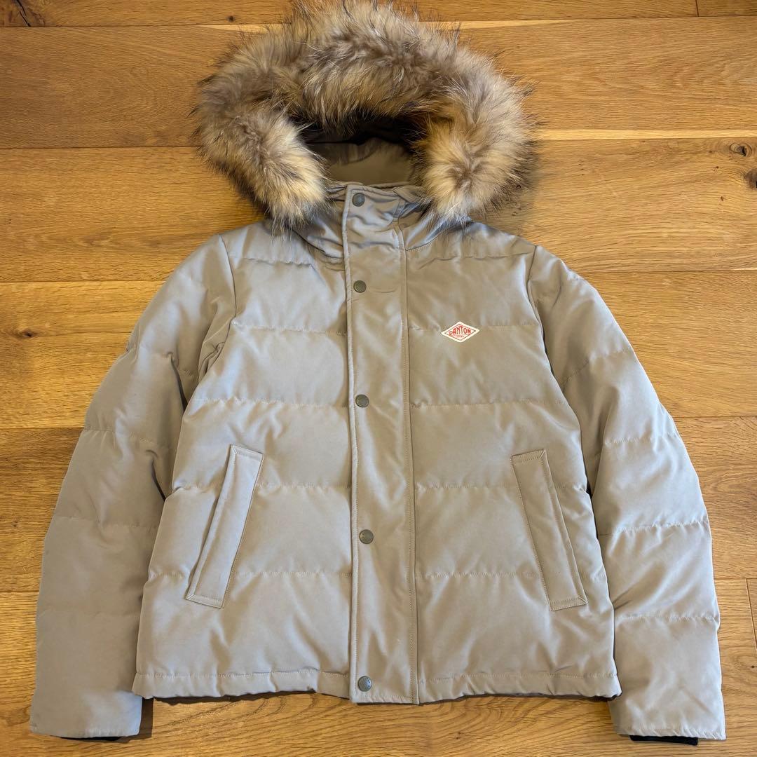 DANTON ショートダウンジャケット ファー付き36