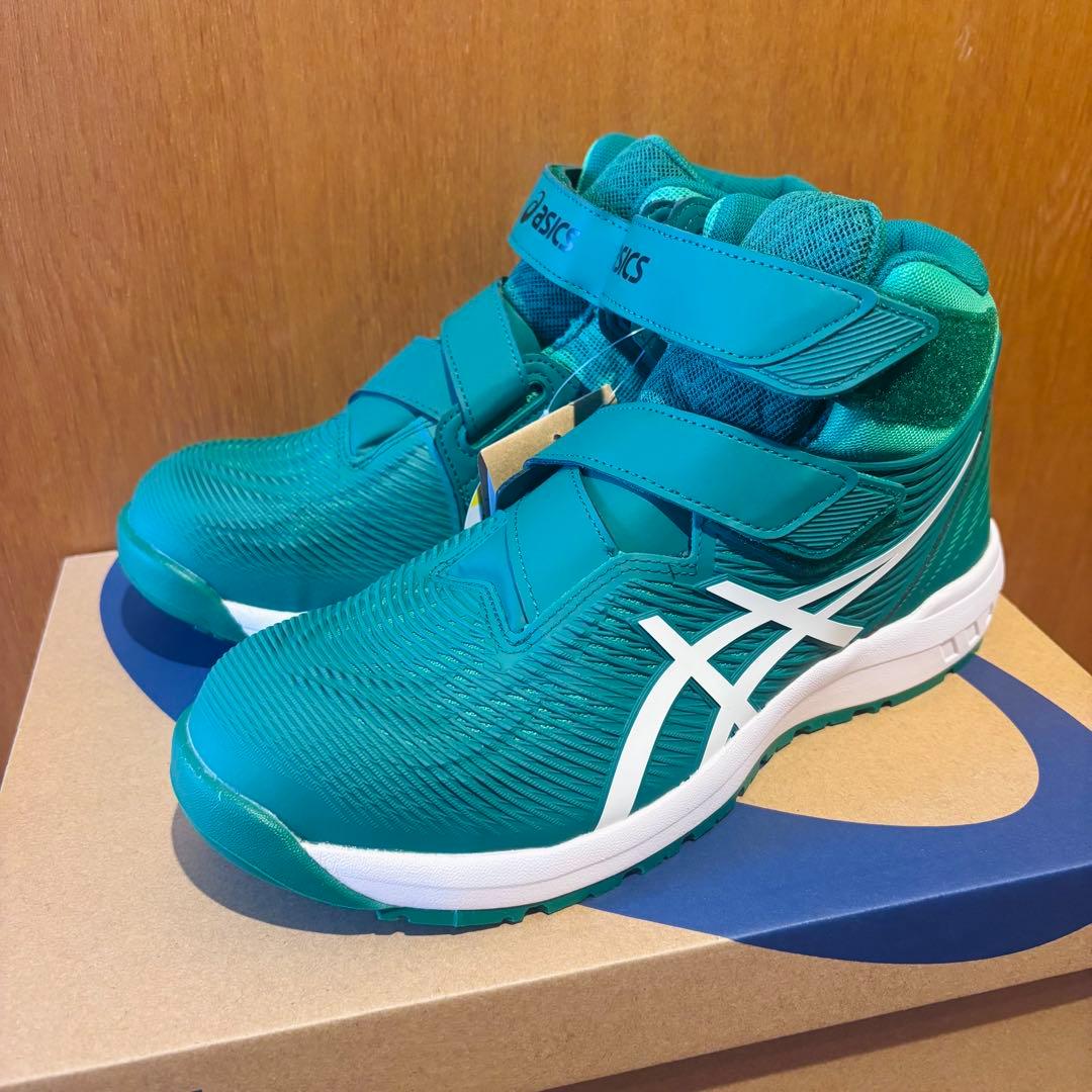 ASICS ハイカット安全靴 グリーン 未使用