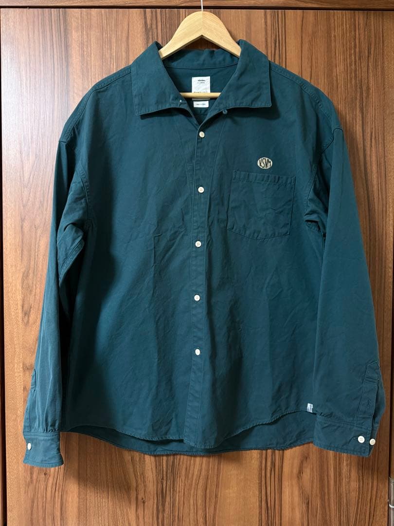 visvim ビスビム PALMER SHIRT L/S GREEN 3