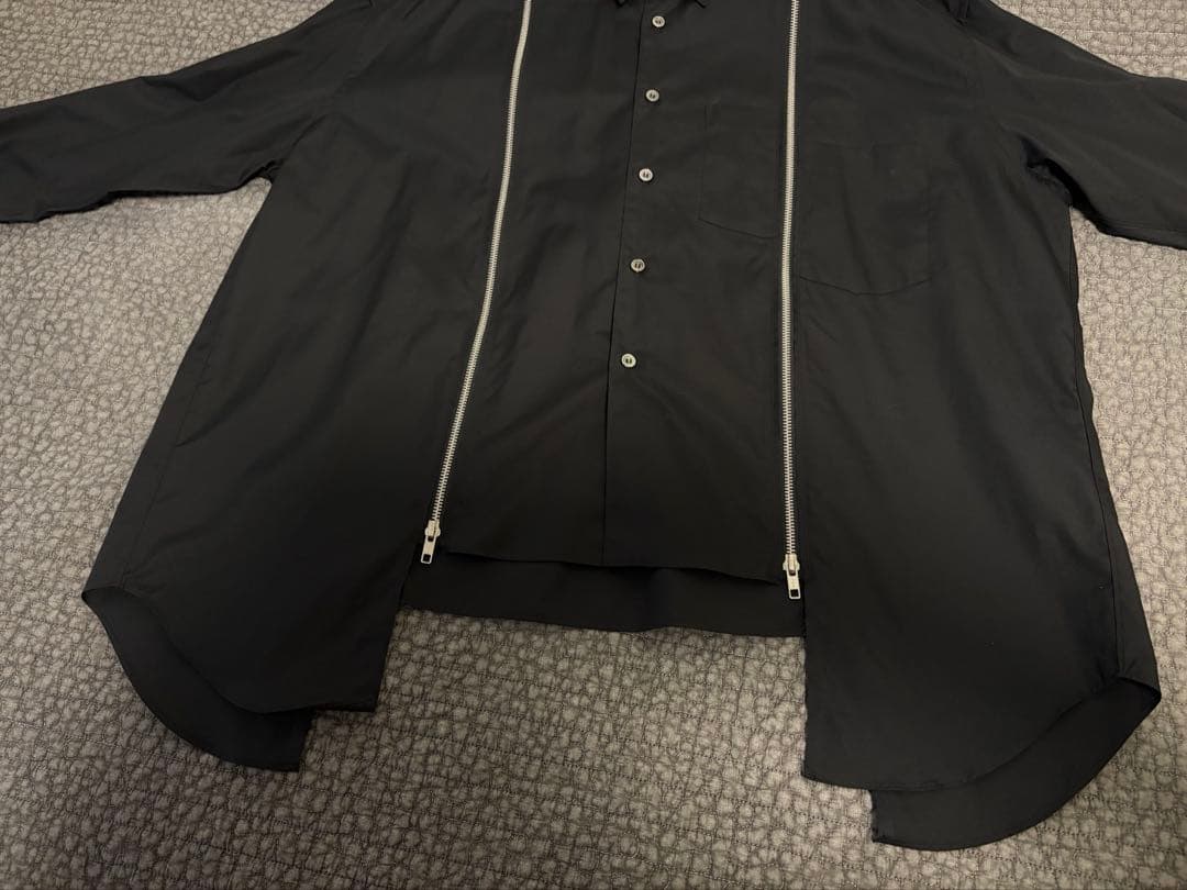 24aw ブラックコムデギャルソン オーバーサイズジップシャツ - メルカリ