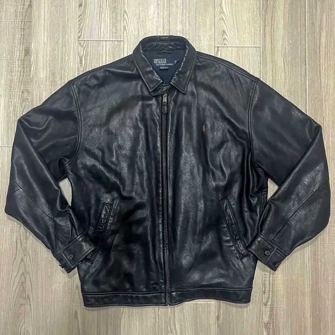 【Polo by Ralph Lauren】レザージャケット 90s