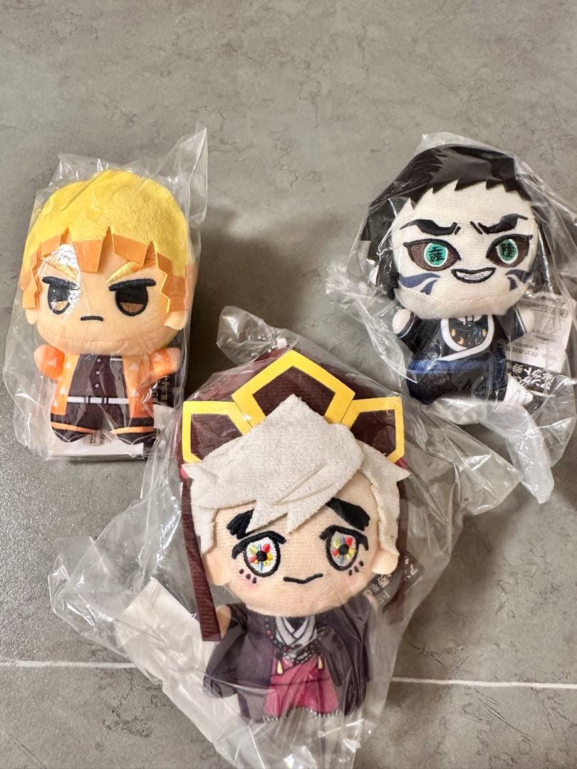 お顔厳選‼️鬼滅の刃　ちびぐるみ　善逸　獪岳　童磨　セット