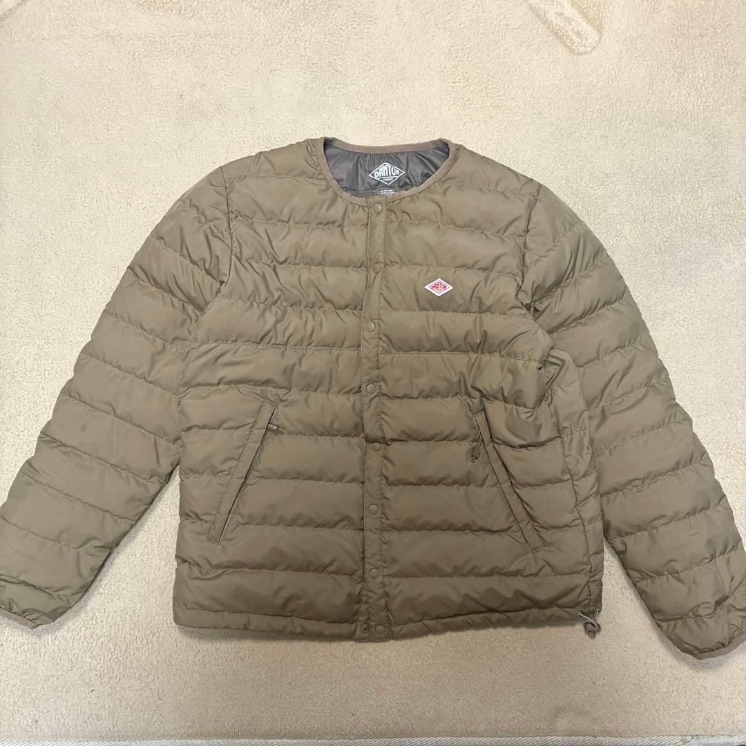 DANTON クルーネックインナーダウンジャケット M