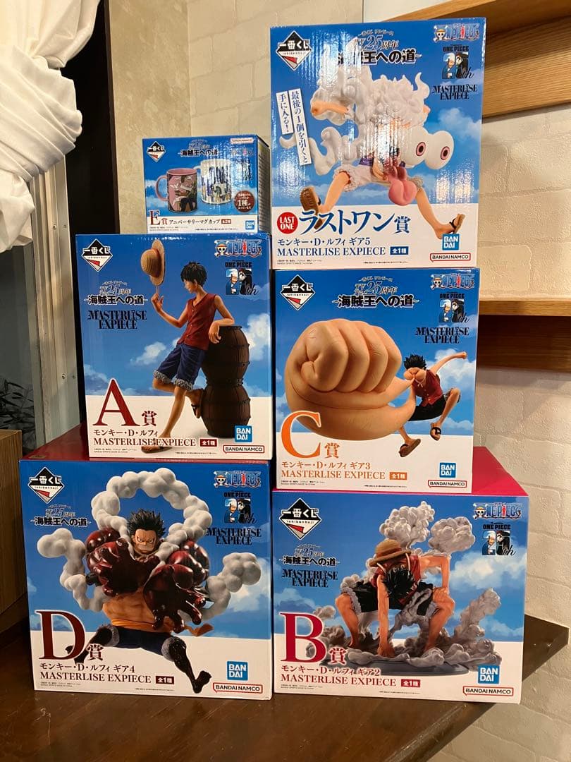 最新 ワンピース 一番くじ A.B.C.F. ラストワン 下位賞コンプリート 一