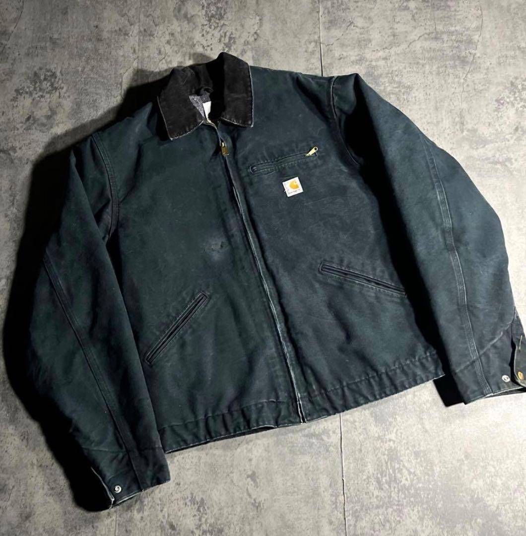USA製 Carhartt デトロイトジャケット ブラックJ01 BLK