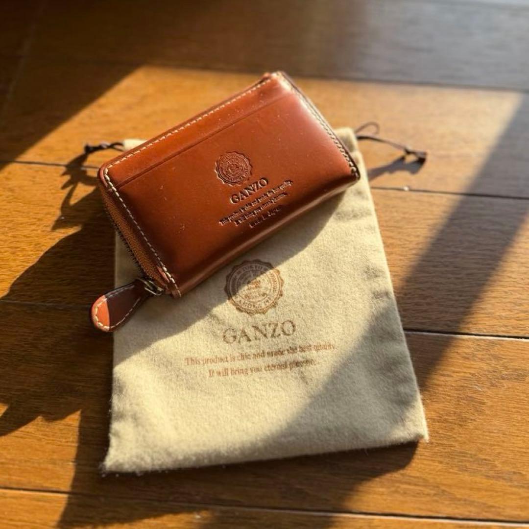 美品 GANZO ガンゾ Lファスナーカードケース ケース