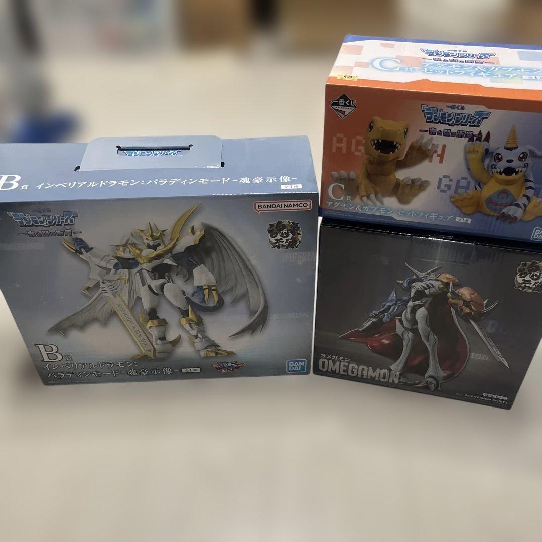 一番くじ　「デジモン」 A賞 オメガモン-魂豪示像- セット