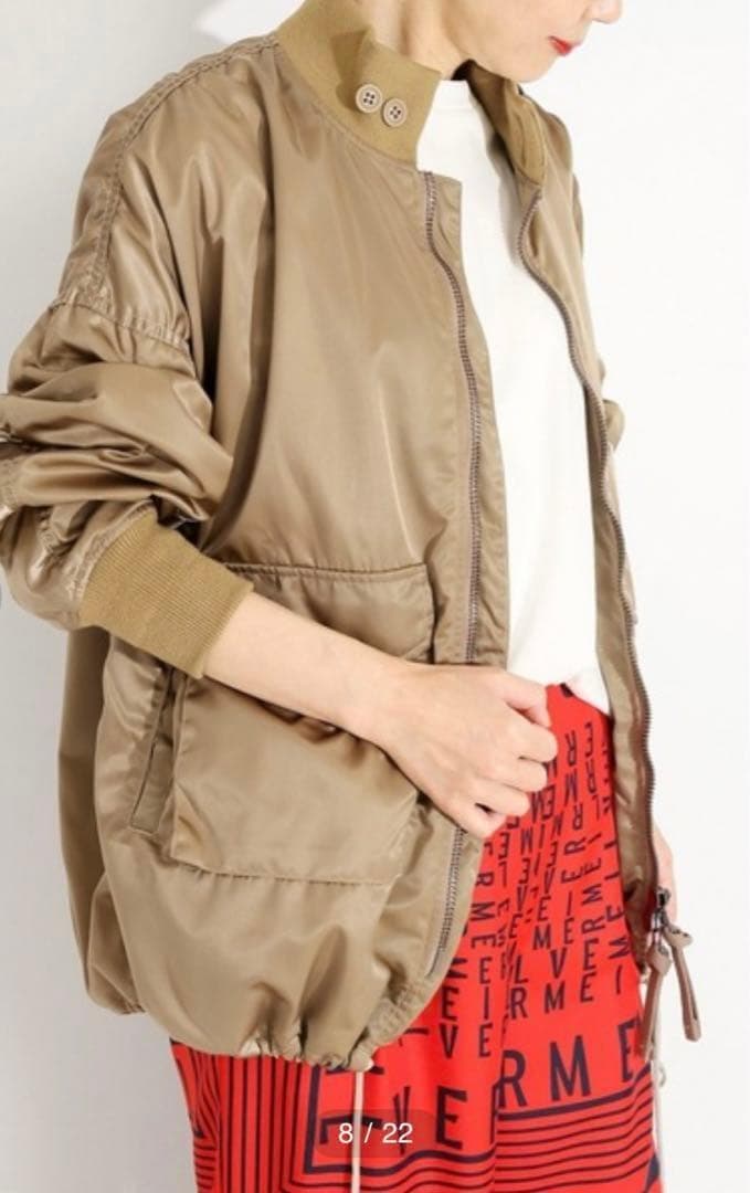 【美品】 ヴェルメイユパーイエナ ヴォートメイク コーチジャケット ベージュ