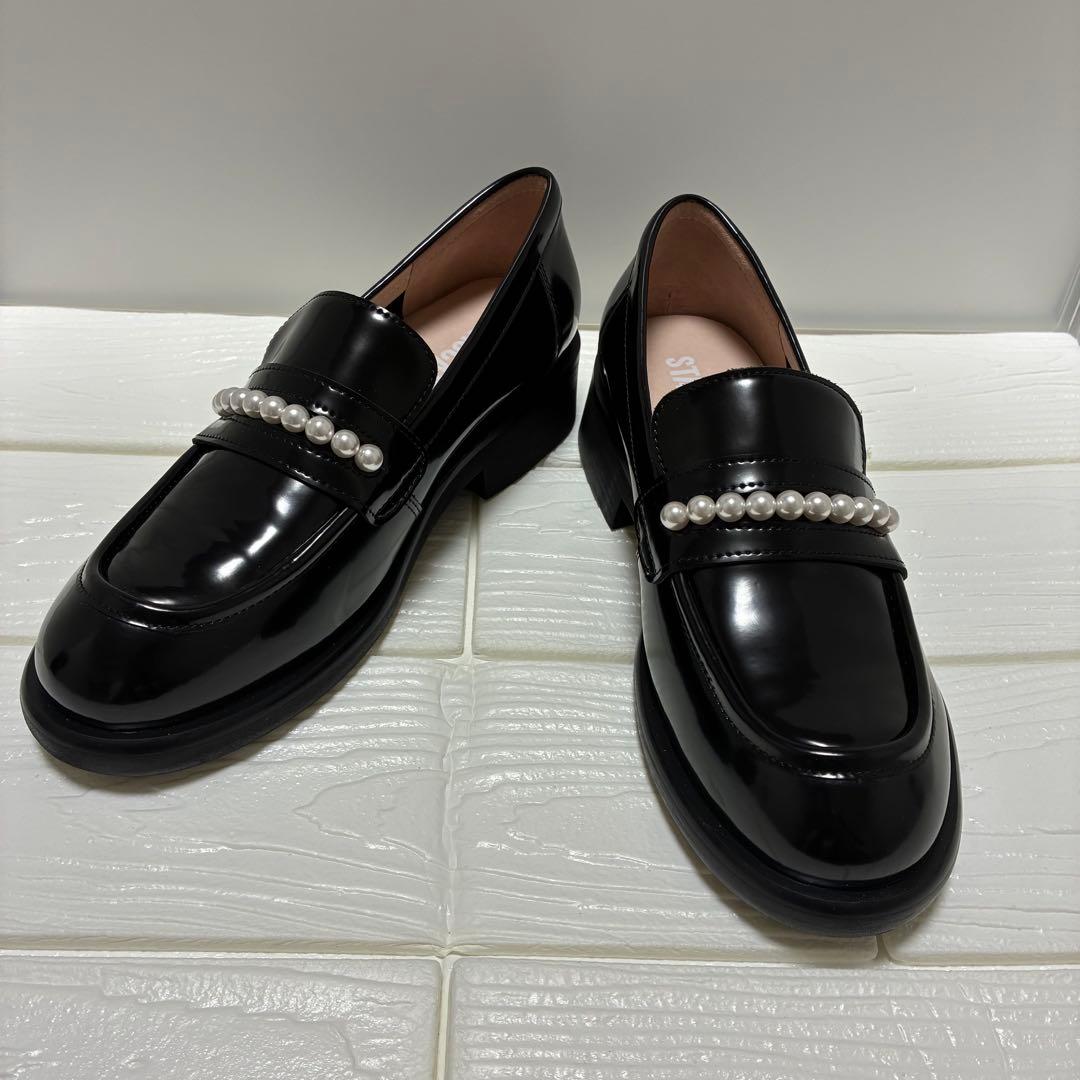 ★未使用級★STACCATO ミニマルパールローファー