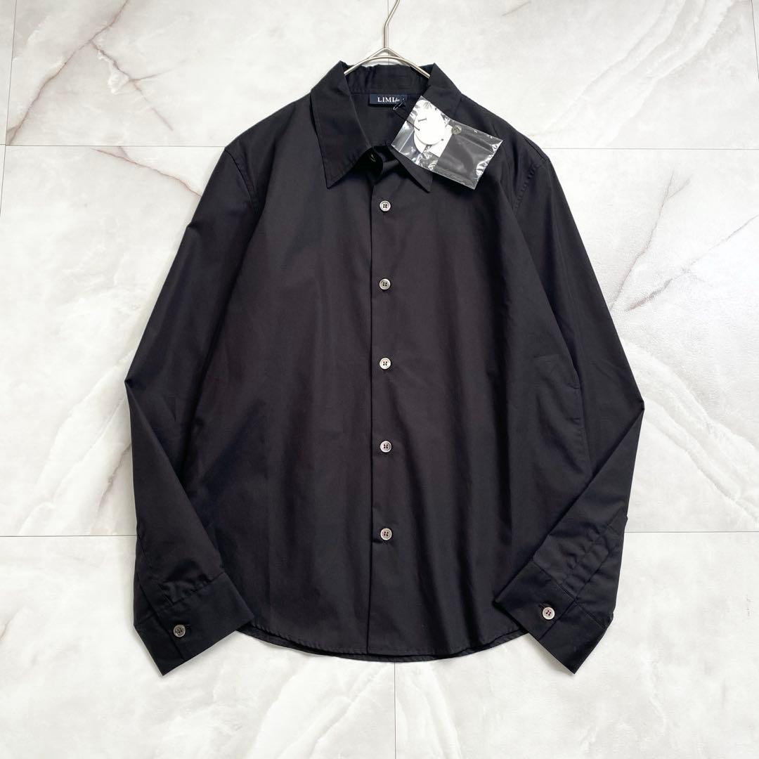 A18494 未使用 LIMI feu コットンブロードレギュラーシャツ 黒 S