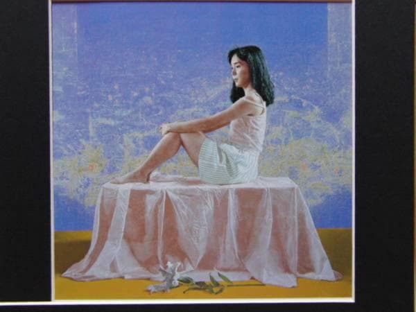 大矢英雄、朝の来る場所、希少な額装用画集より、美品、新品額装付